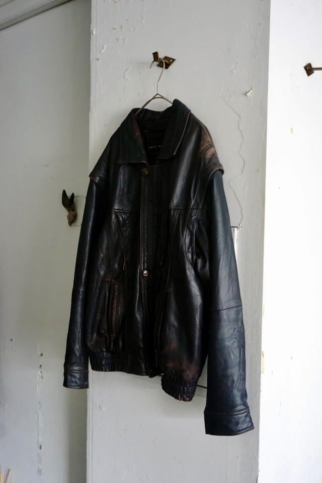 C&A Navy silk blouson