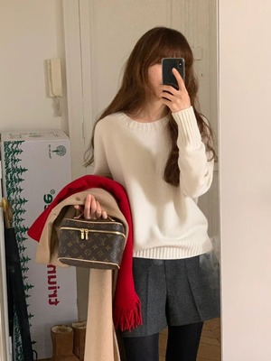 [OUNCE] marine cash round knit