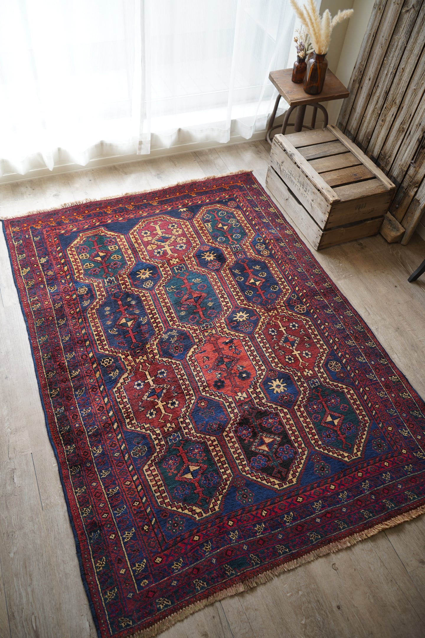 271】Vintage Persian Afshar rug 1950's | ヴィンテージラグ専門店
