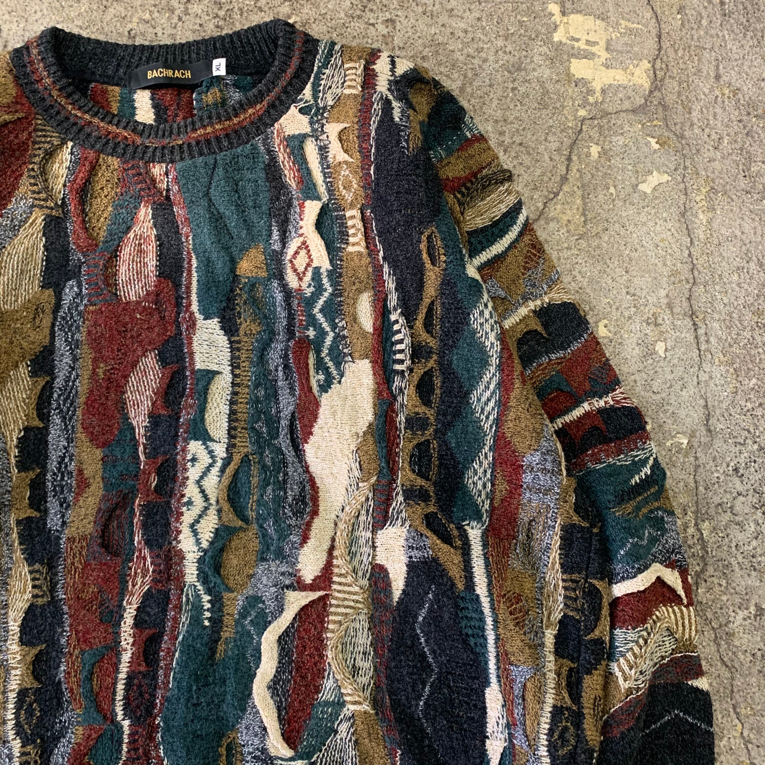 90s BACHRACH 3D knit | What