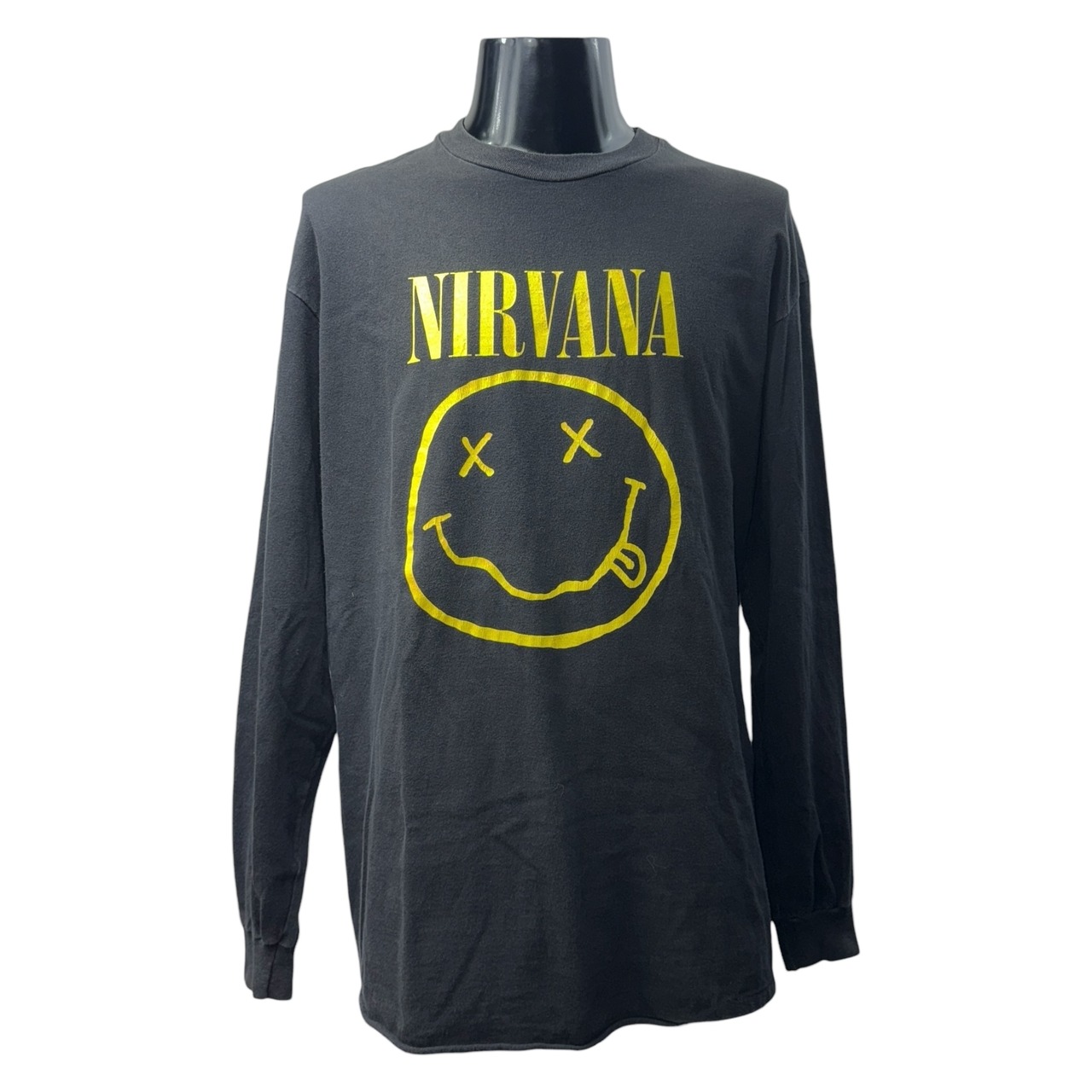 【NIRVANA】ニルヴァーナ スマイルVintage ロングスリーブTシャツ