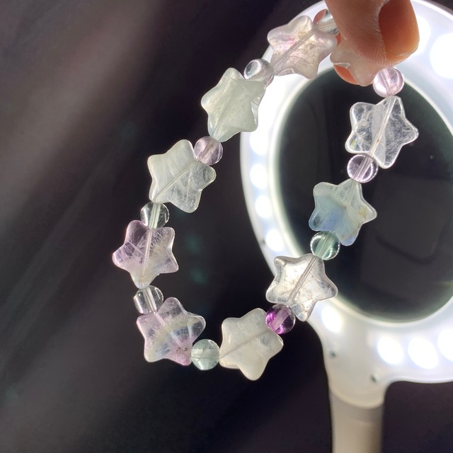 no5 フローライトスターブレスレット