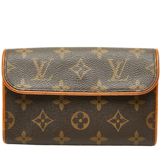 ルイ ヴィトン モノグラム ポシェット フロランティーヌ ポーチ M51855 ブラウン PVC レザー レディース LOUIS VUITTON 【中古】