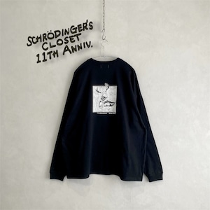 11th anniversary l/s tee / Black【 naomi takagi × Schrödinger's closet 】
