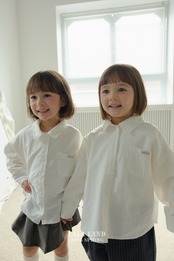 LALALAND 26/SS (Kids)Round-collar shirt