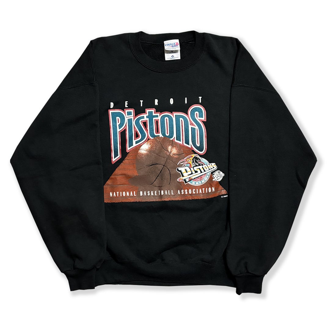 Detroit Pistons Printed Sweatshirt. CHALK LINE