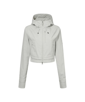 [OJOS] OJOS X DESCENTE Crop Hard Shell Jacket / Grey 正規品 韓国ブランド 韓国通販 韓国代行 韓国ファッション 日本 店舗 オホス