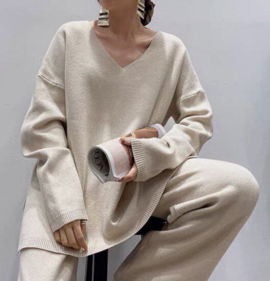 ニット セットアップ ニットセットアップ レディース 大きい