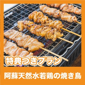 【特典つきプラン】阿蘇天然水若鶏の焼き鳥（梅雨の呑み倒れ【昼】）