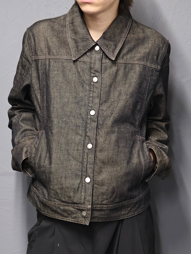 【gianfranco ferre】snap button denim jacket