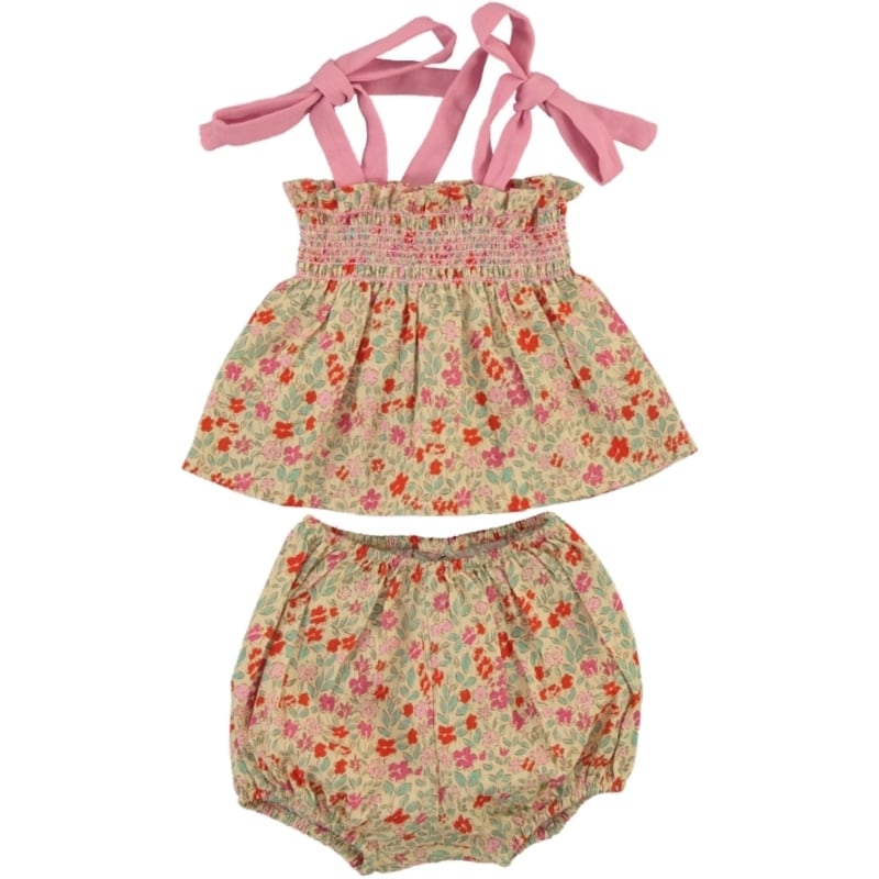 〈 Bebe Organic 26SS 〉 Eleanor Baby Set / Floral Meadow