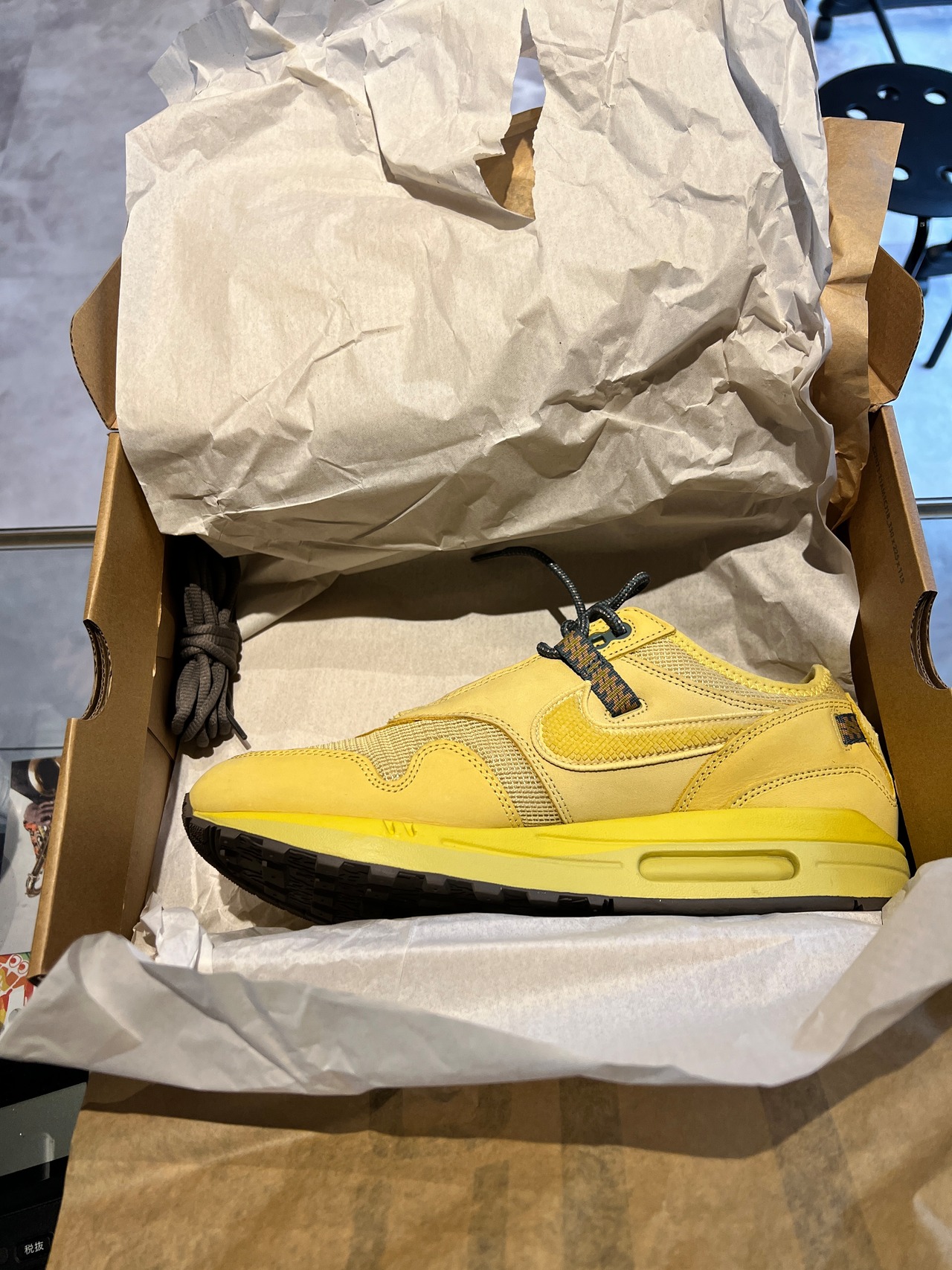 Nike x Travis Scott 'Air Max 1' "Saturn Gold" US10.5/28.5cm