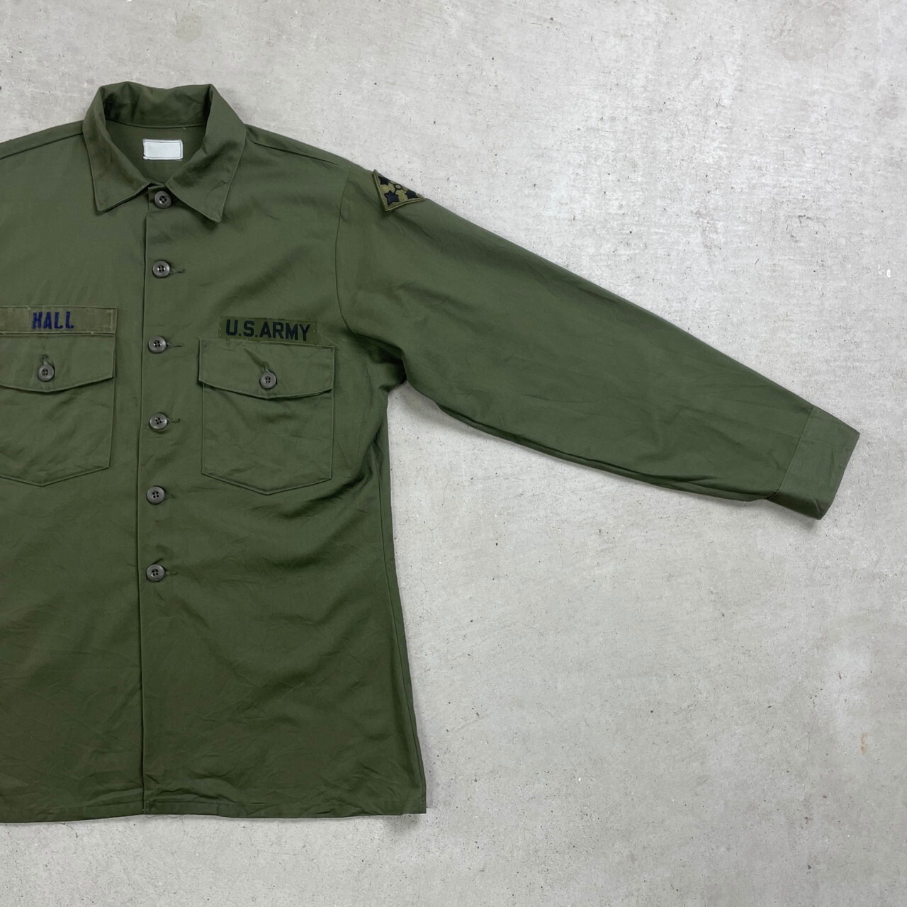 81年納品 80年代 米軍実品 U.S. ARMY ミリタリー ユーティリティシャツ 