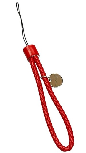 ボッテガヴェネタ 携帯ストラップ レッド　赤 レザー 編み込みレザー BOTTEGA VENETA メンズ　レディース　【中古】0802h1322