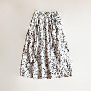 Jacquard print skirt (off white)