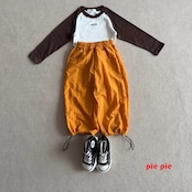 韓国子供服 / pie / 26Autumn / 運動会ナグランT/ 秋服 /長袖Tシャツ*XS~XL *