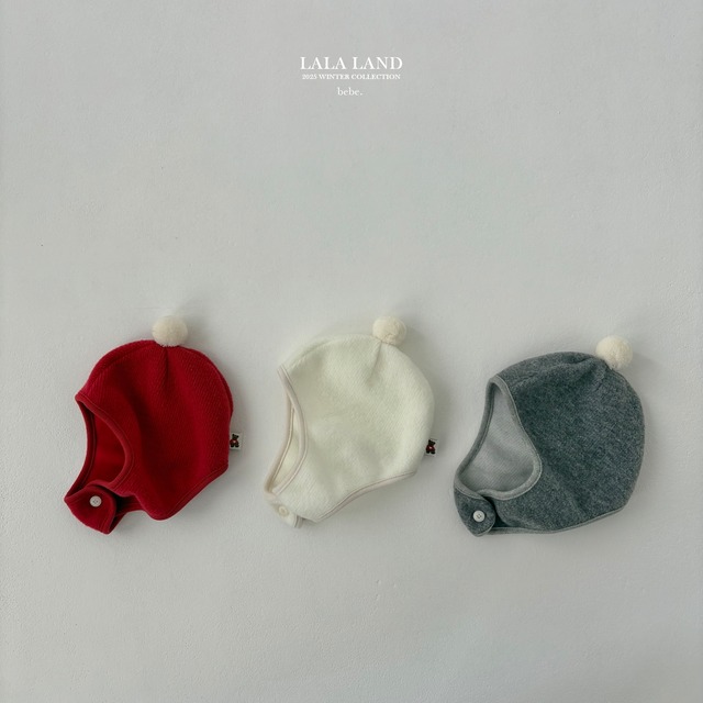 bebe pom pom bonnet【lalaland】※12月下旬発送予定
