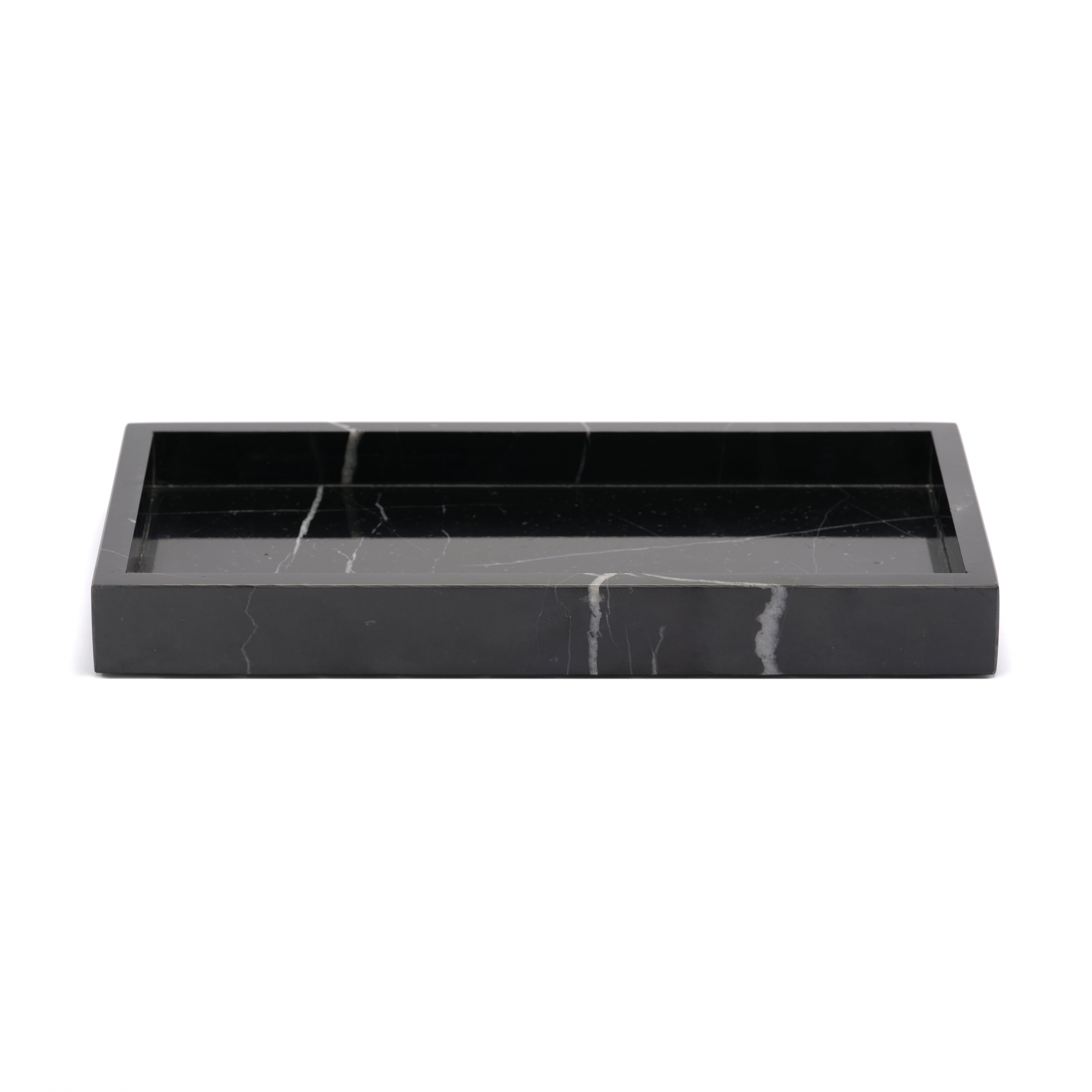 MARBLE TRAY - Nero marquina × Medium | TOME HOME