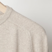 PERSONAL MATTERS "MERINO WOOL CREW NECK SWEATER"　LIGHT BROWN