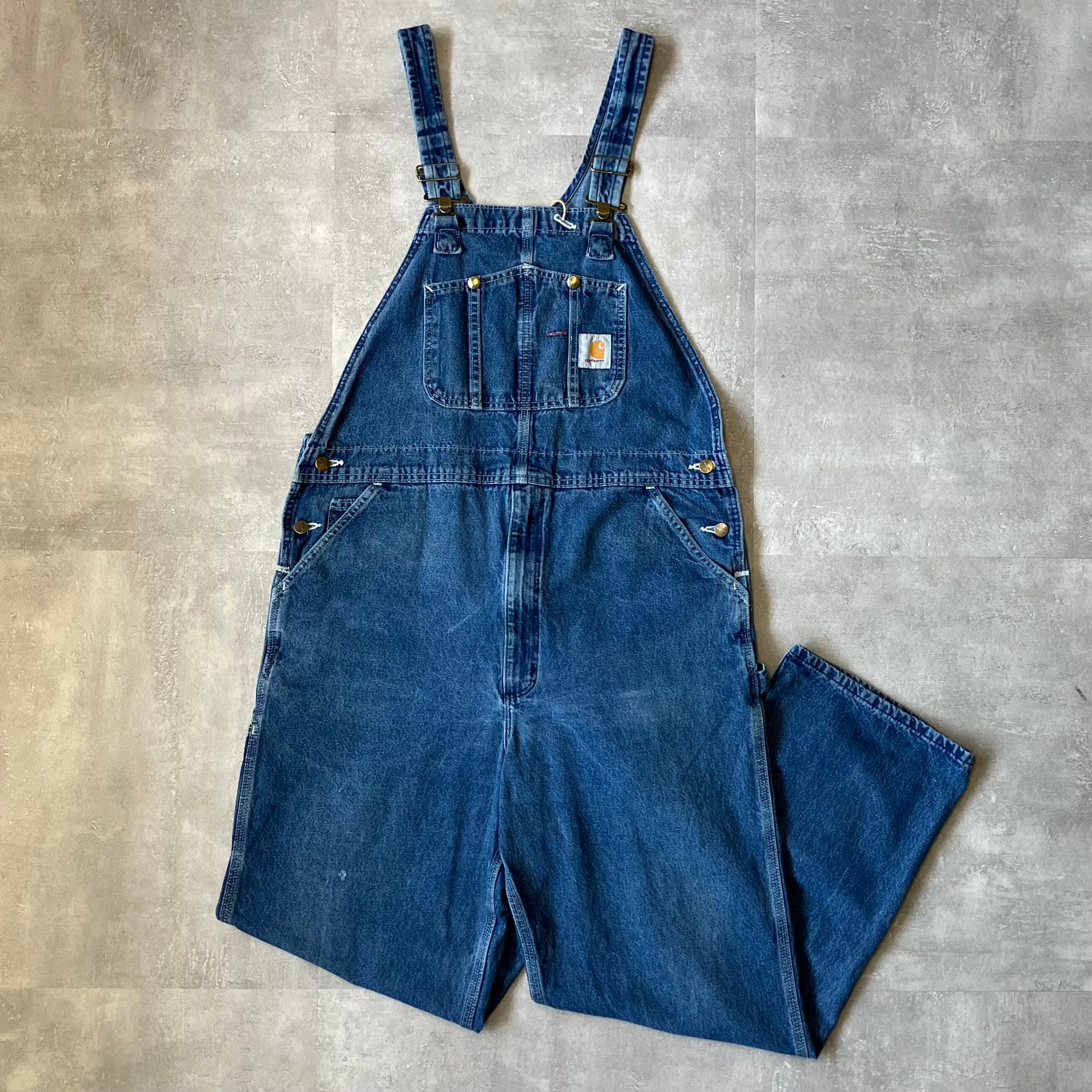 《実寸w39l31》Carhartt カーハート オーバーオール デニム No.3467