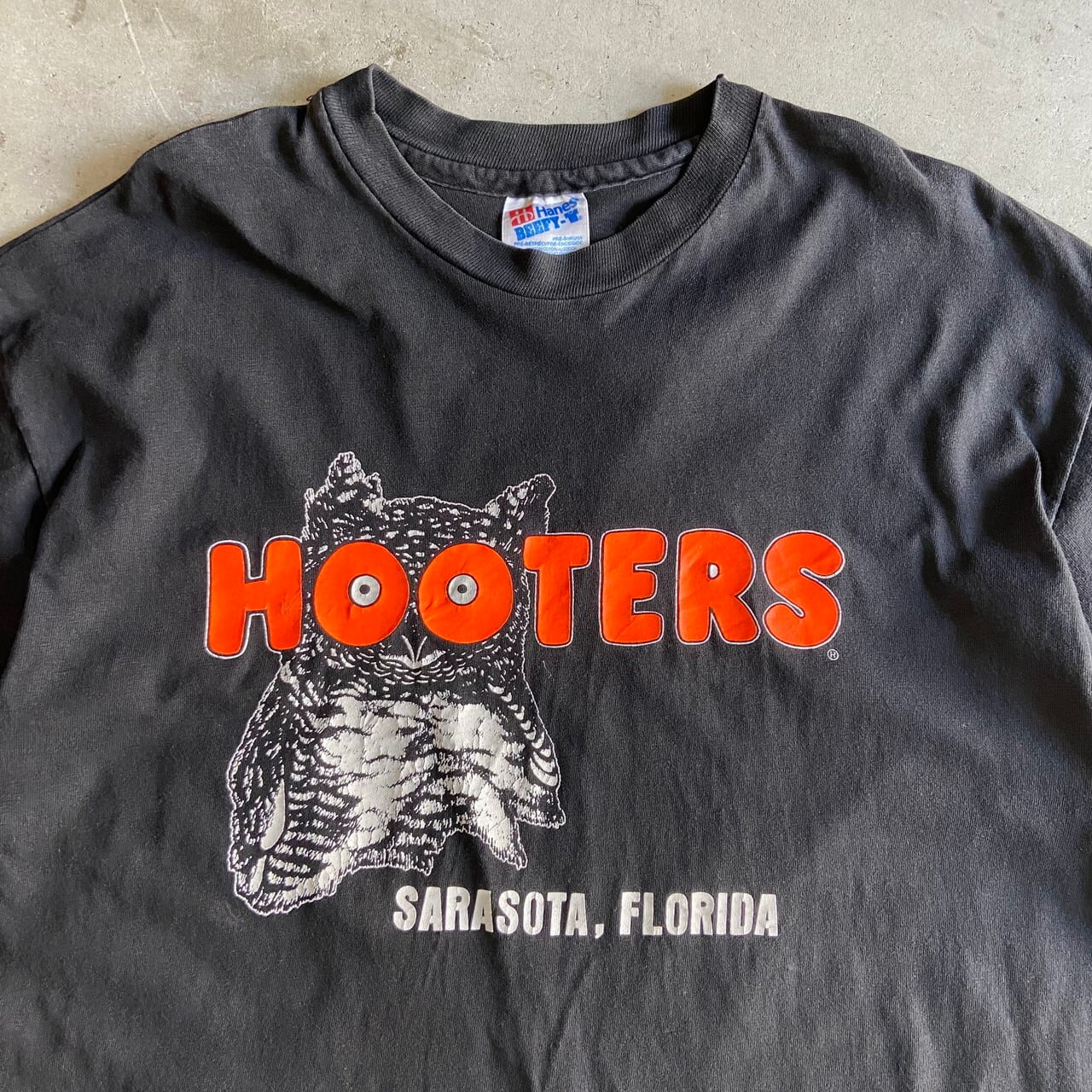 USA製 90年代 HOOTERS フーターズ 両面プリント アドバタイジング 企業 