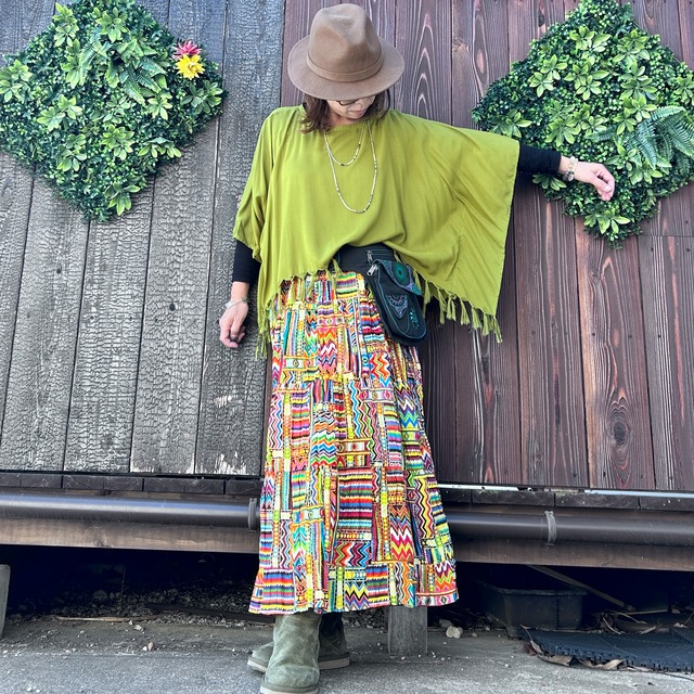 アフリカンボリューミースカート