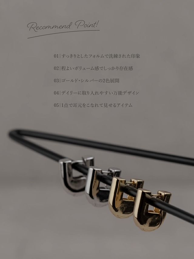 Hoop pierce -Gold/Silver-