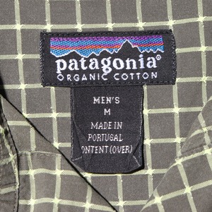 美品 M 00年 ポルトガル製 Patagonia L/S Shirt パタゴニア 長袖 チェックシャツ
