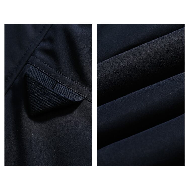 ★RETRO LARGE POCKET STAND COLLAR VEST　　　12308