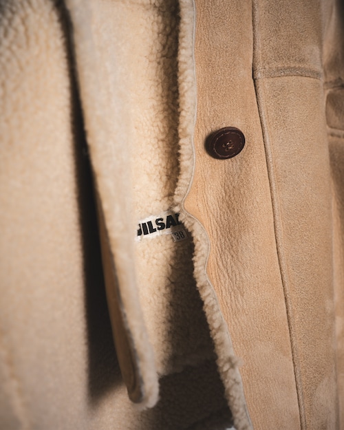[2001-2002AW] "JIL SANDER" Double Face Mouton Coat (Jil Sander Original era.)