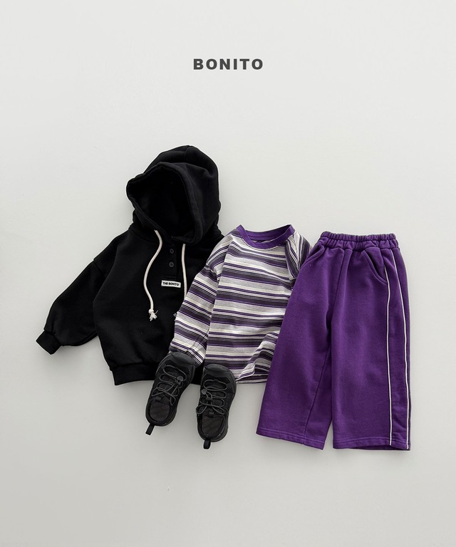 《予約》送料無料【BONITO】Side Line Wide Pants