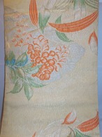 ふくれリバーシブル帯rversible obi sash (flower)　　　