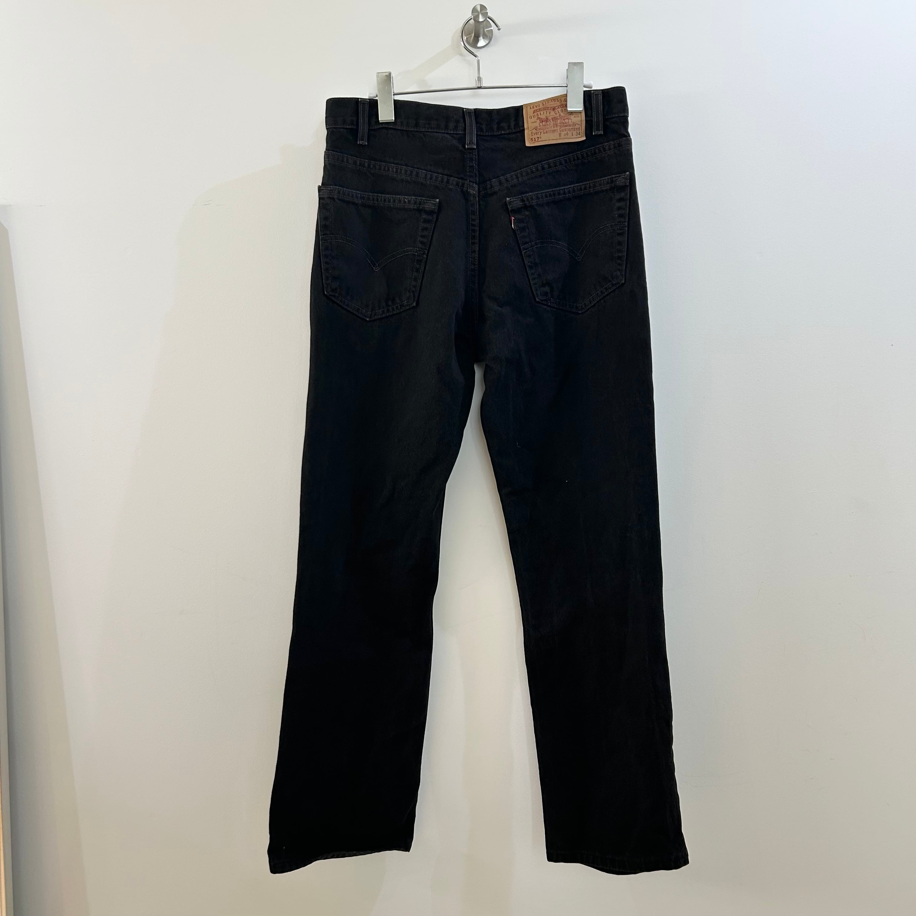 Levi's】 517 black denim W34 L34 made in US | fil