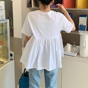 プリーツヘム　フェアリーフレアTシャツ 2col N TS060