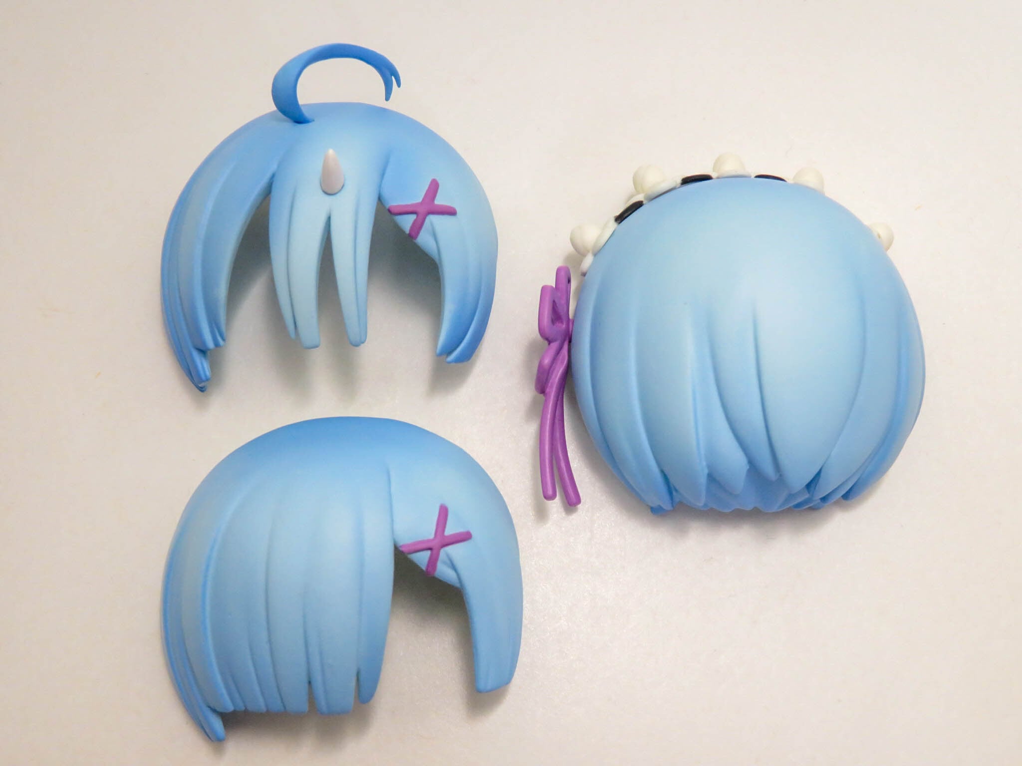 再入荷(A−ランク)【663】 レム 髪パーツ ショート ねんどろいど