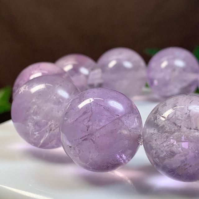 レア☆希少な20mm☆ラベンダーアメジスト・ブレスレット