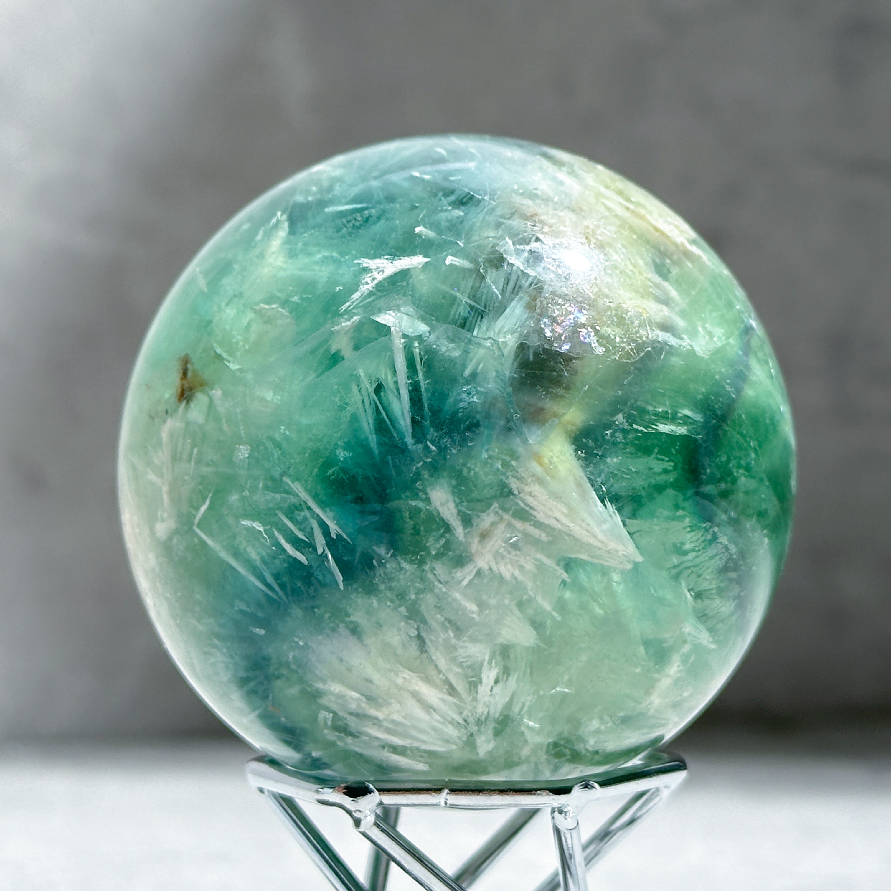 エンジェルフェザーフローライト スフィア03◇ Angel Feather Fluorite