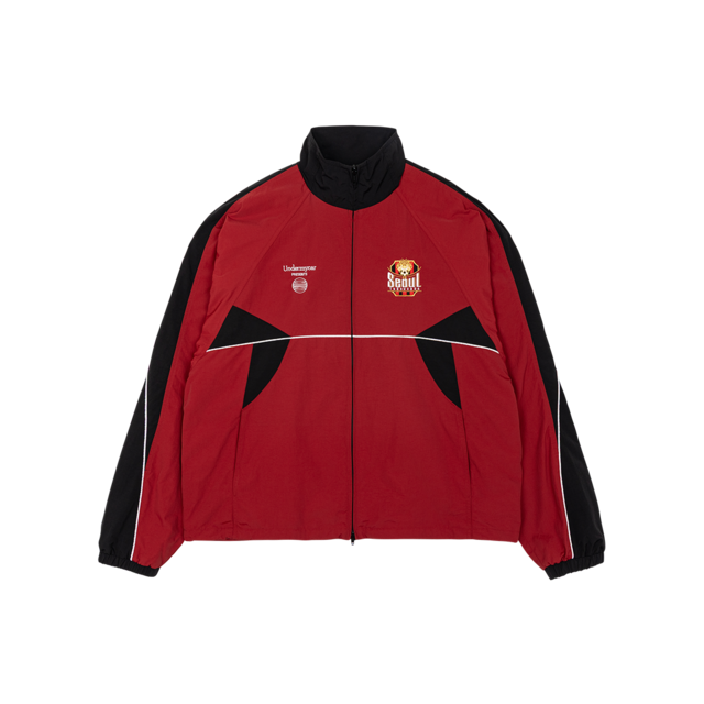 [UNDERMYCAR] FC SEOUL X Undermycar Piping Wind Breaker Red 正規品 韓国ブランド 韓国通販 韓国代行 韓国ファッション アンダーマイカー 日本 店舗