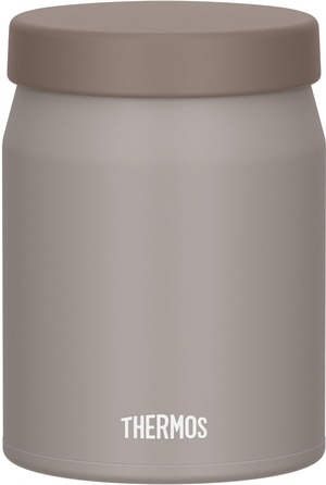 【新着特価】サーモス 真空断熱スープジャー 400ml グレージュ 洗いやすさを追求したパッキン一体構造 まる洗ユニット 洗うパーツ3つでお手入れ簡単 保温保冷 JEF-400 GG