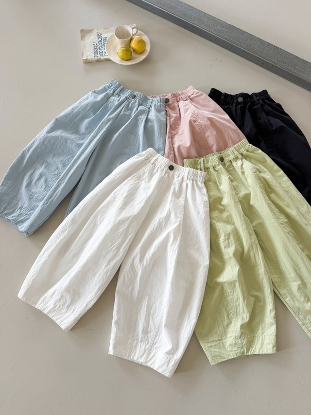 【KID】シンプル軽量カジュアルワイドパンツ - 12