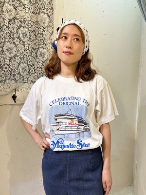 60's  denim short pants