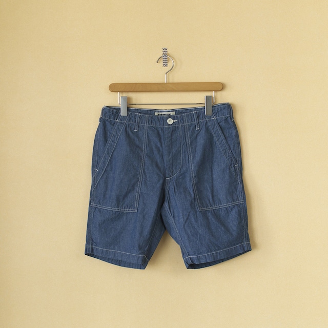 FOB FACTORY エフオービーファクトリー　F4164 chambray baker shorts シャンブレーベイカーショーツ【メンズ】