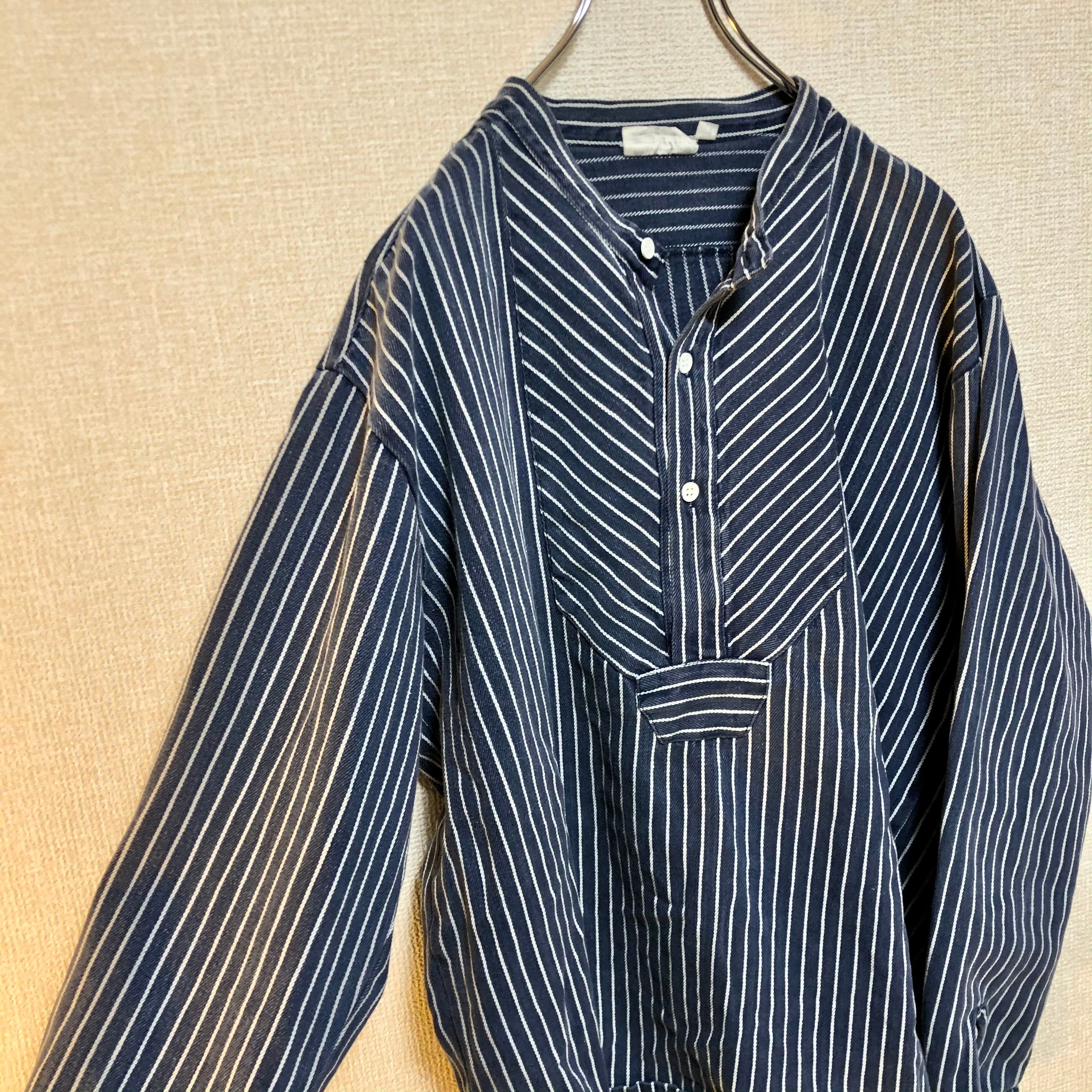 ドイツ製 Germany Fisherman Shirt フィッシャーマンシャツ ヨーロッパ 古着 ヴィンテージ メンズXL | 古着屋ichiro  powered by BASE