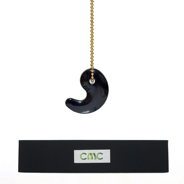 CMC 勾玉ペンダント - CMC配合 金属アレルギー対応チェーン 電磁波防御 電磁波防止 テロメア パワーグッズ 癒し