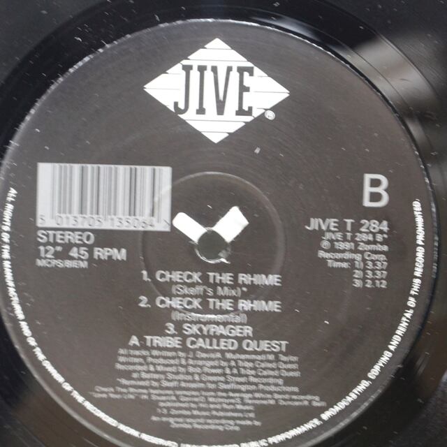 A Tribe Called Quest / Check The Rhime [JIVE T 284] - 画像4