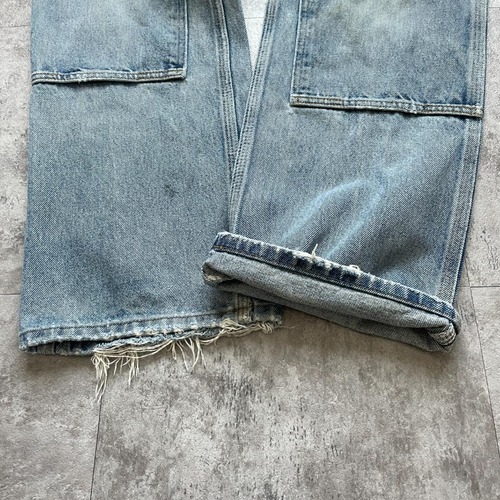 00s メキシコ製 デニム ダブルニー Carhartt 34×32 詳細写真6
