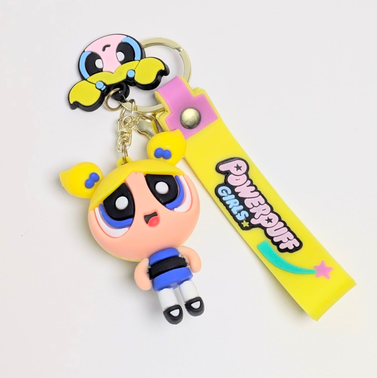 【 The Powerpuff Girls ( パワーパフガールズ ) 】 3D Rubber KeyHolder / 3Dラバーキーホルダー〚アメリカン雑貨 アメトイ〛