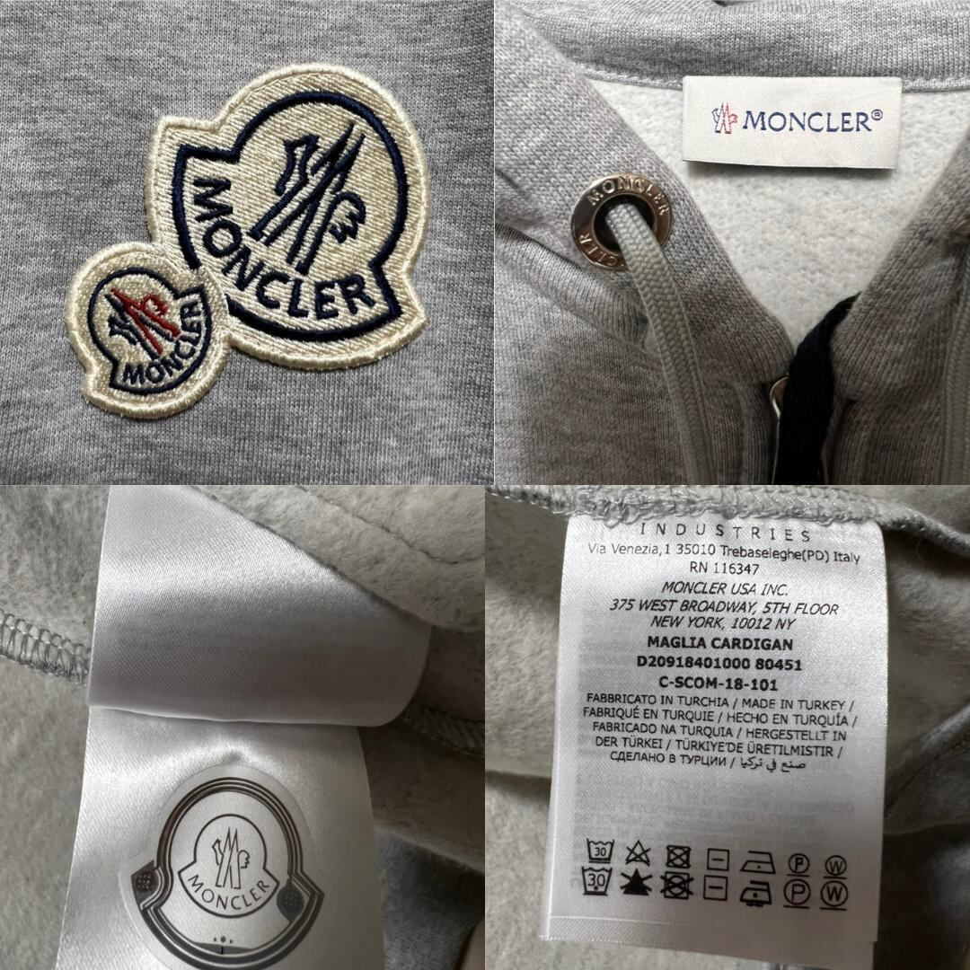 ☆新品未使用☆本物保証！ MONCLER ダブルワッペンパーカー S～XXL ...