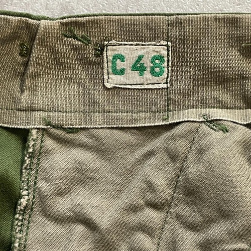 60-70s スウェーデン軍 実物 M-59 フィールドパンツ C48 w28 詳細写真2