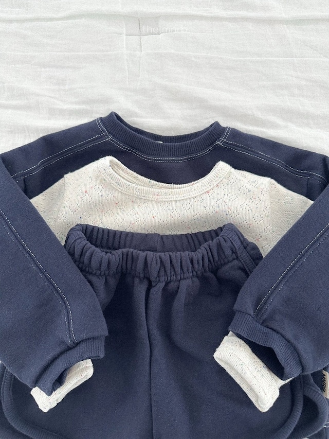 【即納】minirobe / roddy color-block sweatshirts